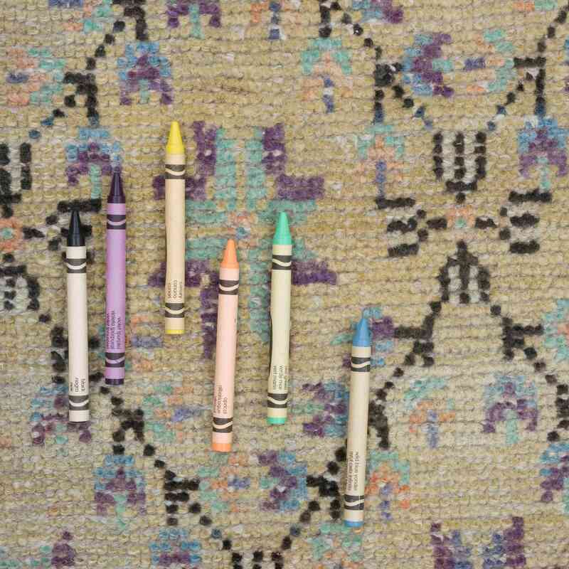 Vintage Turkish Hand-Knotted Rug - 4' 7" x 8' 6" (55" x 102") - K0066669