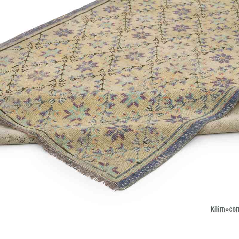 Vintage Turkish Hand-Knotted Rug - 4' 7" x 8' 6" (55" x 102") - K0066669