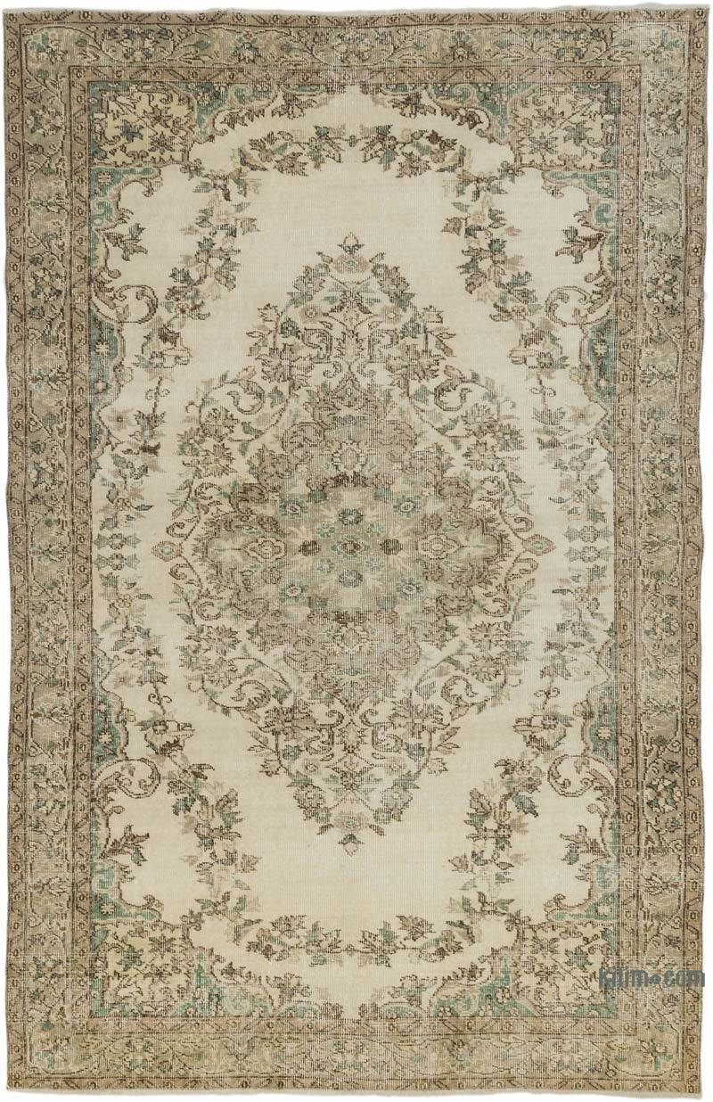 Alfombra Vintage Turca Anudada a Mano - 174 cm x 267 cm - K0066671