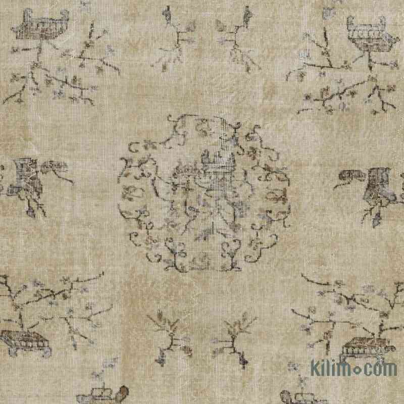 Alfombra Vintage Turca Anudada a Mano - 214 cm x 301 cm - K0066672