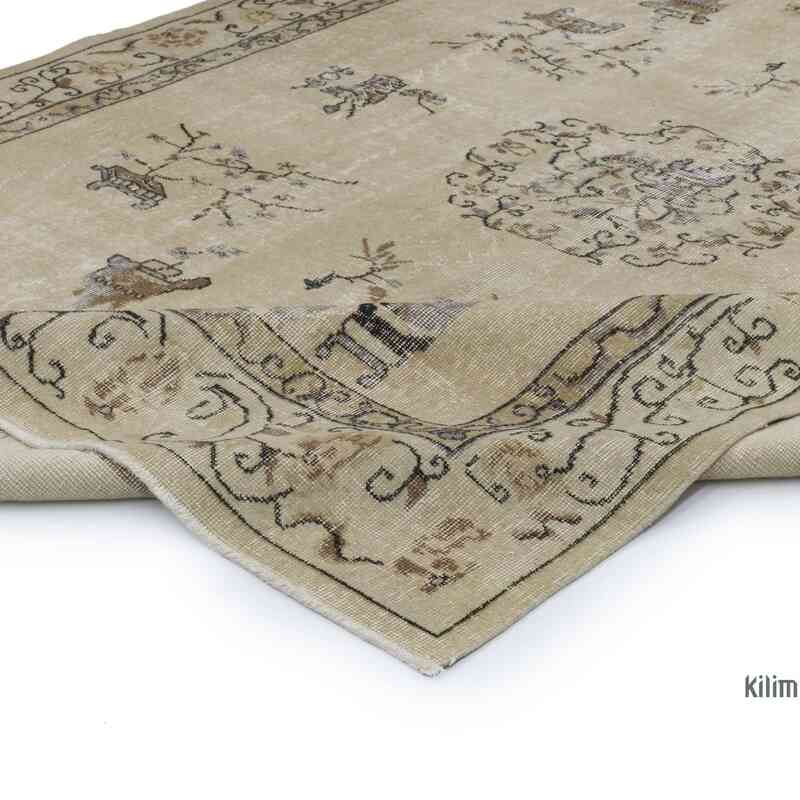 Alfombra Vintage Turca Anudada a Mano - 214 cm x 301 cm - K0066672