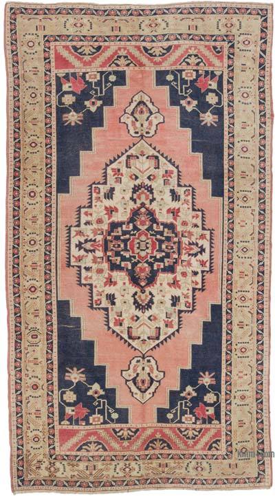 Vintage Turkish Hand-Knotted Rug - 5' 8" x 10' 4" (68" x 124")