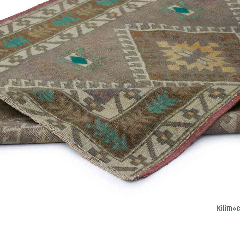 Alfombra Vintage Turca Anudada a Mano - 114 cm x 171 cm - K0066684