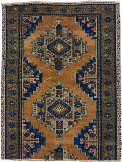 Vintage Turkish Hand-Knotted Rug - 3' 1" x 4' 1" (37 in. x 49 in.)