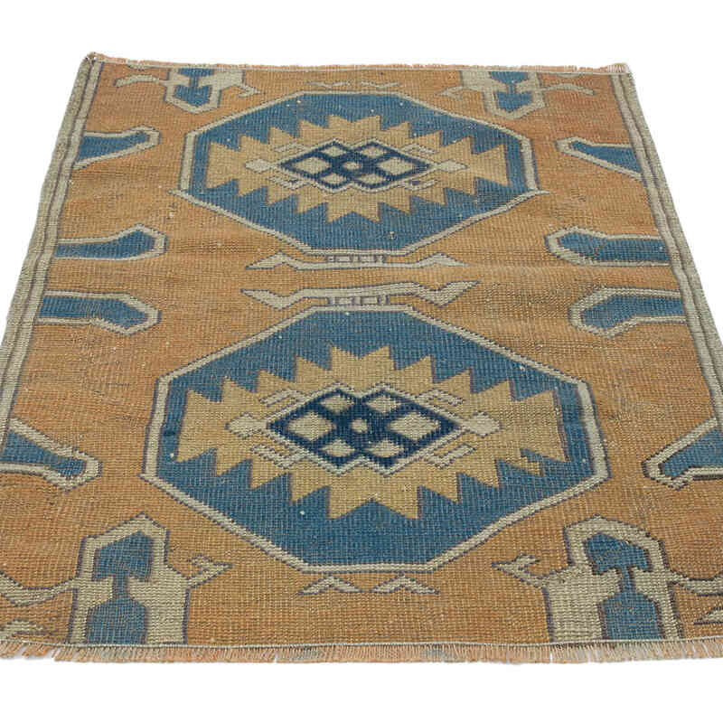Vintage Turkish Hand-Knotted Rug - 2' 9" x 3' 5" (33 in. x 41 in.) - K0066693