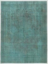 Boyalı El Dokuma Vintage Halı - 267 cm x 361 cm