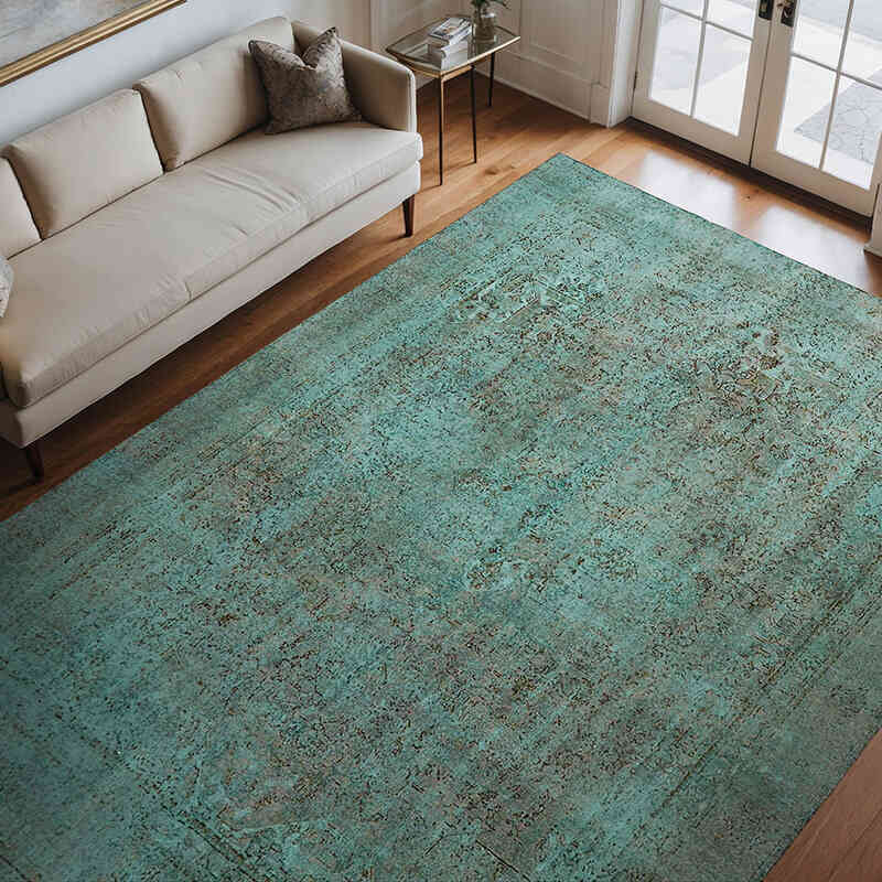 Boyalı El Dokuma Vintage Halı - 267 cm x 361 cm - K0066712