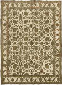 Bej El Dokuma Vintage Halı - 286 cm x 390 cm