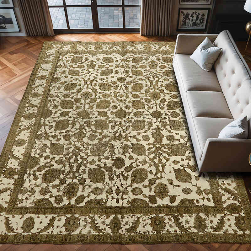 Alfombra Oriental Vintage Anudada a Mano - 286 cm x 390 cm - K0066727