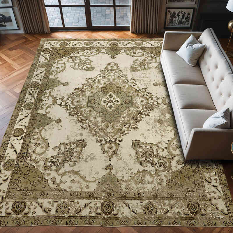 Alfombra Oriental Vintage Anudada a Mano - 280 cm x 385 cm - K0066735
