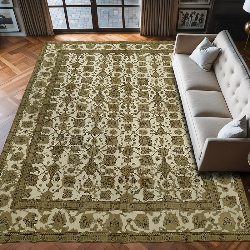 Alfombra Oriental Vintage Anudada a Mano - 280 cm x 376 cm - K0066736