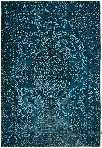 Over-dyed Vintage Hand-Knotted Oriental Rug - 8' 6" x 12' 4" (102 in. x 148 in.)