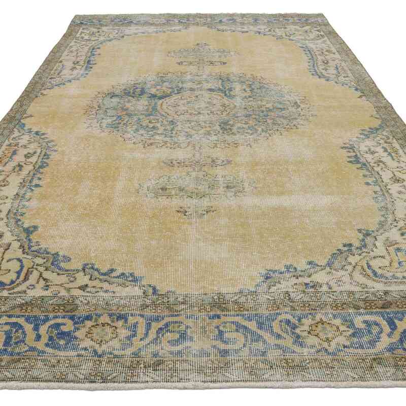 Alfombra Vintage Turca Anudada a Mano - 179 cm x 340 cm - K0066752
