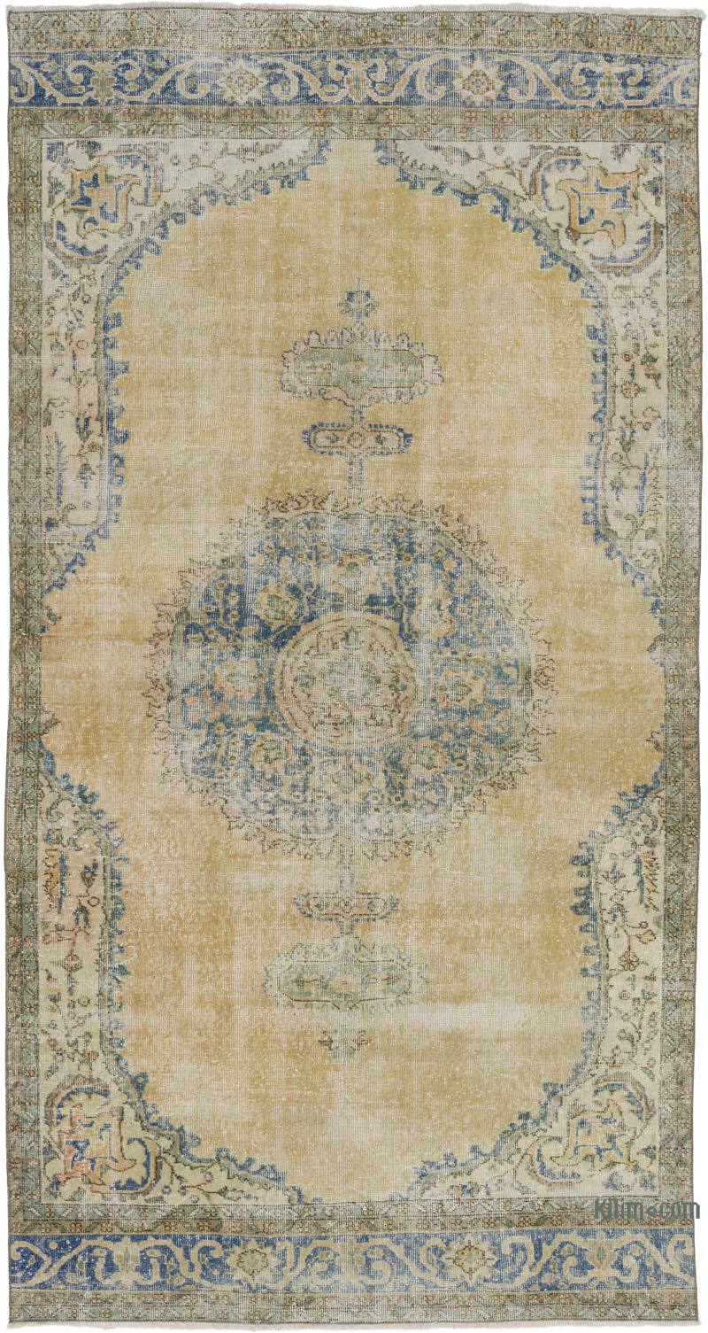 Alfombra Vintage Turca Anudada a Mano - 179 cm x 340 cm - K0066752