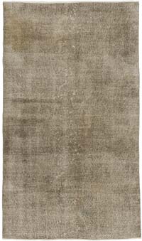 Alfombra Turca Vintage Sobre-teñida - 115 cm x 195 cm