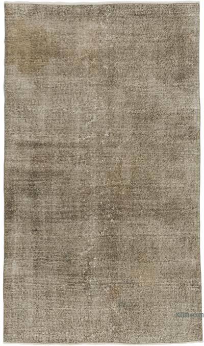 Boyalı El Dokuma Vintage Halı - 115 cm x 195 cm