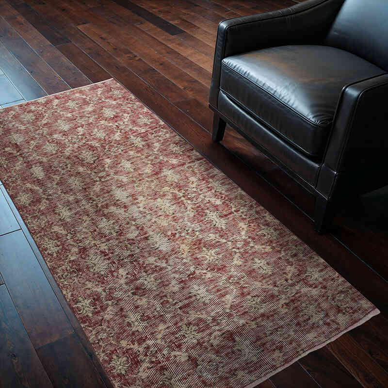 Alfombra Vintage Turca Anudada a Mano - 93 cm x 179 cm - K0066756
