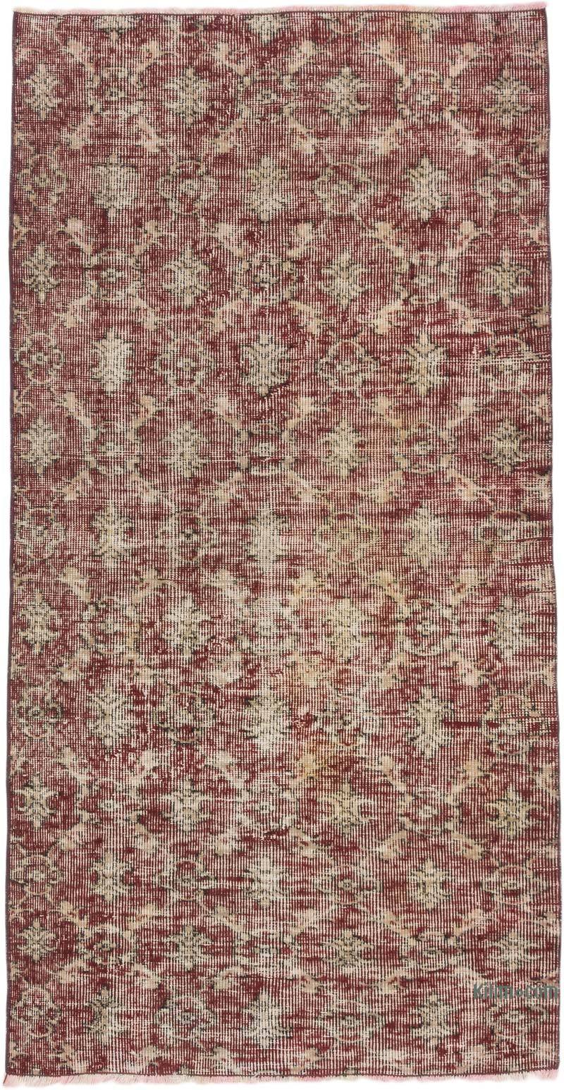 Alfombra Vintage Turca Anudada a Mano - 93 cm x 179 cm - K0066756