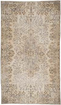 Vintage Turkish Hand-Knotted Rug - 5' 6" x 9' 5" (66" x 113")