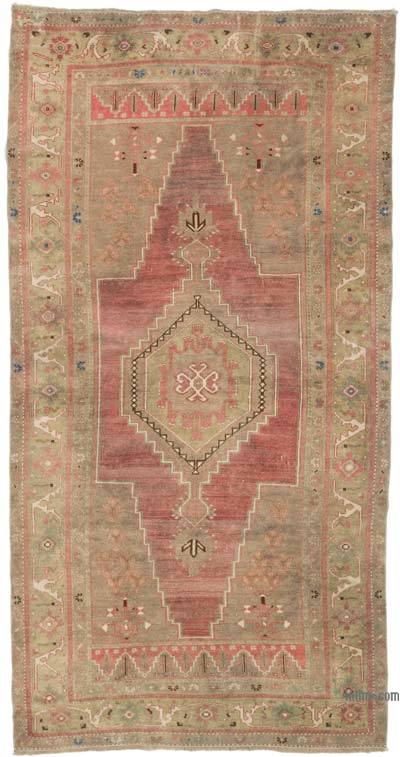 El Dokuma Vintage Halı - 146 cm x 280 cm