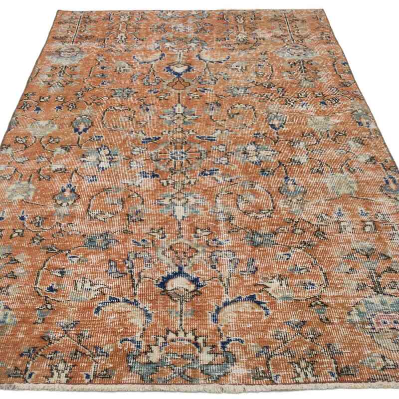 Vintage Turkish Hand-Knotted Rug - 3' 7" x 6' 5" (43" x 77") - K0066769