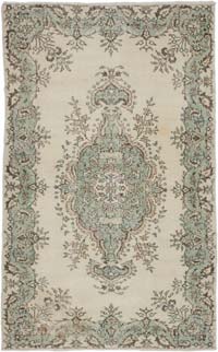Alfombra Vintage Turca Anudada a Mano - 130 cm x 206 cm