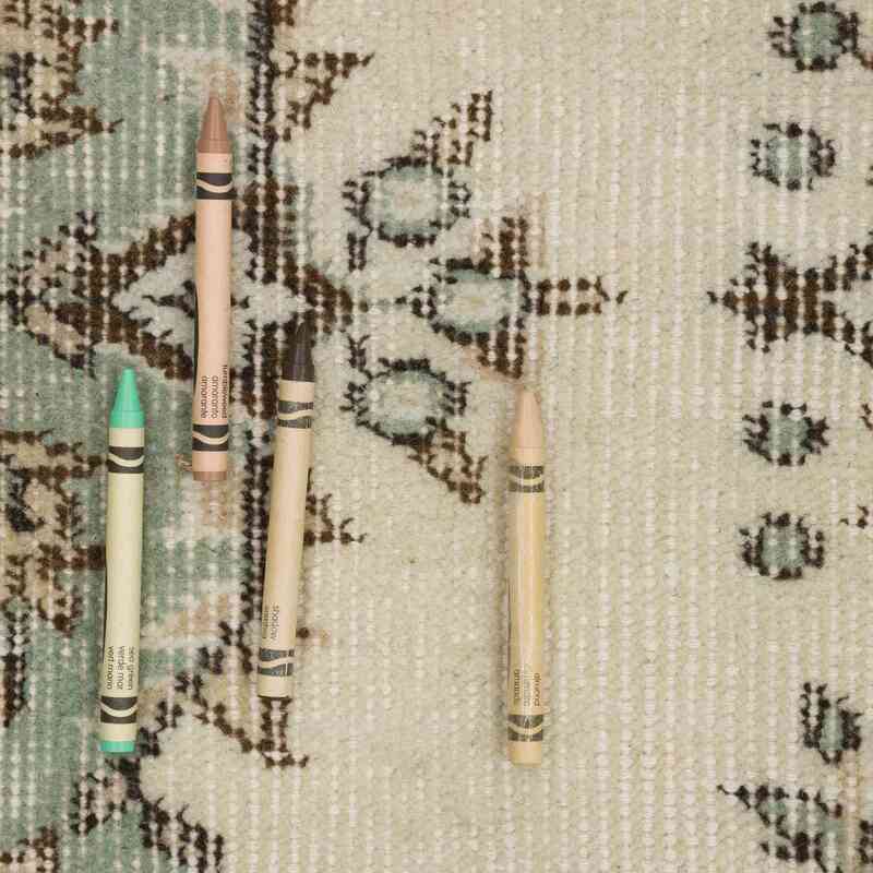 Alfombra Vintage Turca Anudada a Mano - 130 cm x 206 cm - K0066770