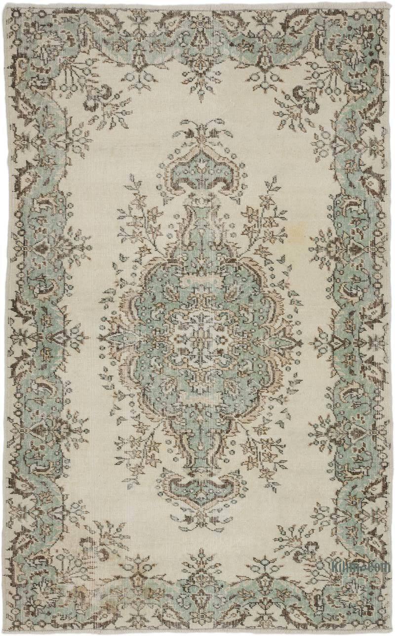 Alfombra Vintage Turca Anudada a Mano - 130 cm x 206 cm - K0066770