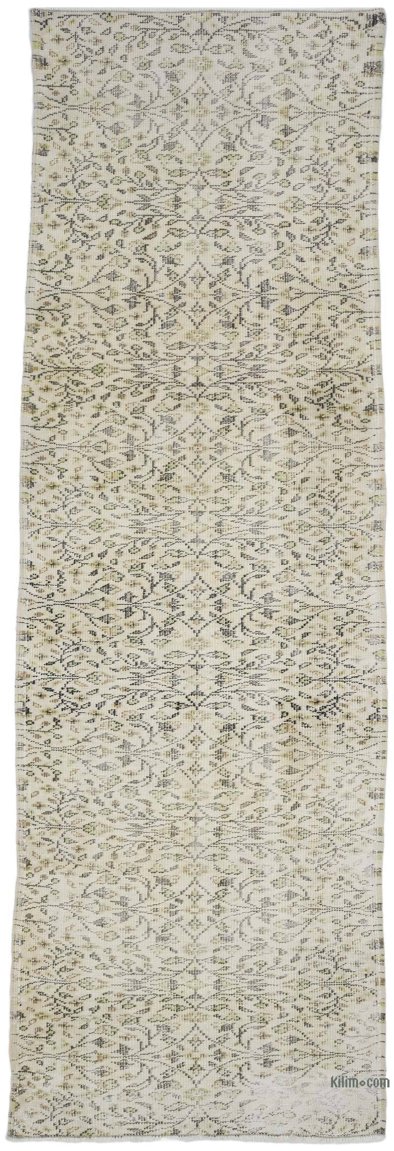 Vintage Turkish Hand-Knotted Runner - 3' 3" x 9' 9" (39" x 117") - K0066771