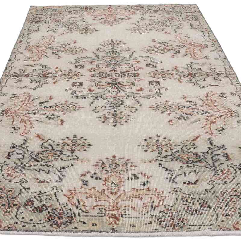 Alfombra Vintage Turca Anudada a Mano - 117 cm x 208 cm - K0066782
