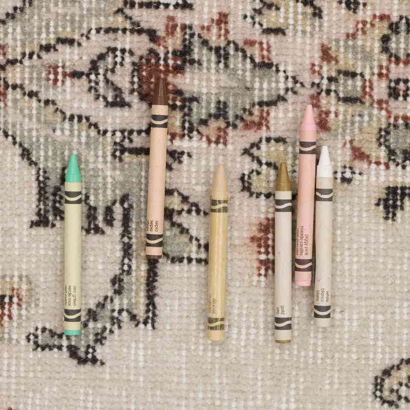 Alfombra Vintage Turca Anudada a Mano - 117 cm x 208 cm - K0066782