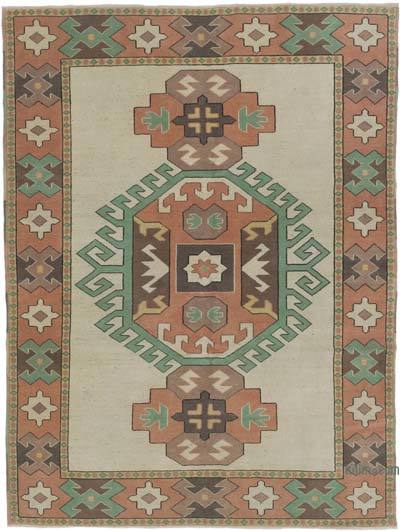 Vintage Turkish Hand-Knotted Rug - 5' 10" x 7' 7" (70 in. x 91 in.)