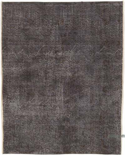 Boyalı El Dokuma Vintage Halı - 130 cm x 162 cm
