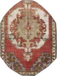 El Dokuma Vintage Halı - 119 cm x 158 cm