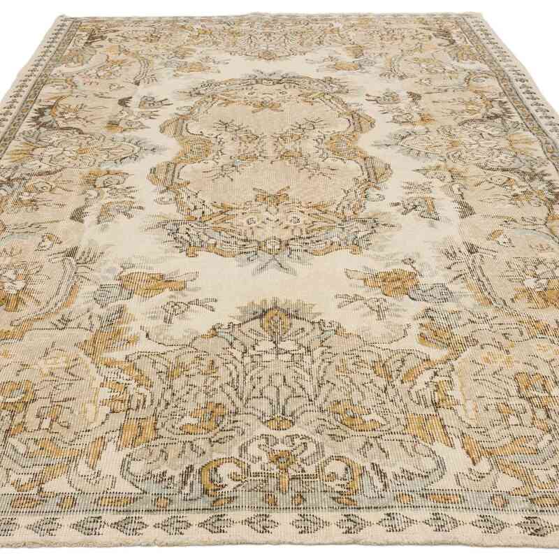 Alfombra Vintage Turca Anudada a Mano - 178 cm x 267 cm - K0066797