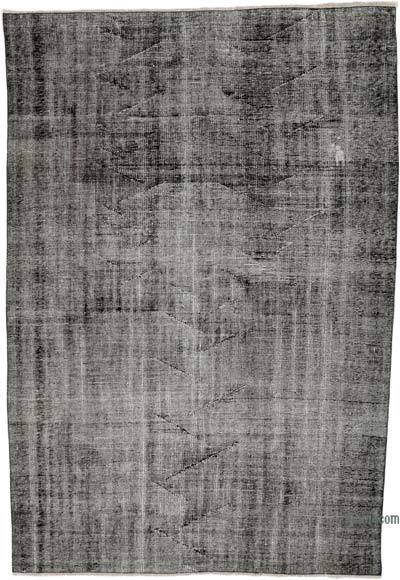 Boyalı El Dokuma Vintage Halı - 168 cm x 243 cm