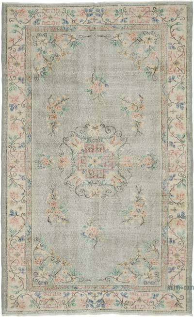 Vintage Turkish Hand-Knotted Rug - 5' 9" x 9' 4" (69" x 112")