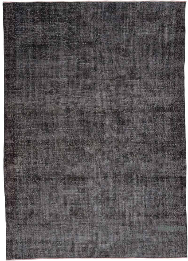 Over-dyed Vintage Hand-Knotted Turkish Rug - 6' 4" x 8' 10" (76" x 106") - K0066811