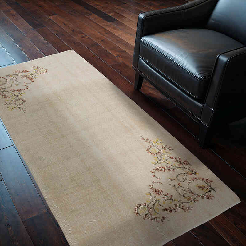 El Dokuma Vintage Halı - 100 cm x 190 cm - K0066812