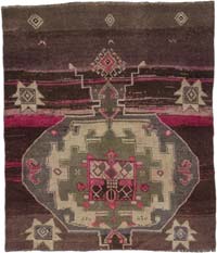 El Dokuma Vintage Hali - 155 cm x 177 cm
