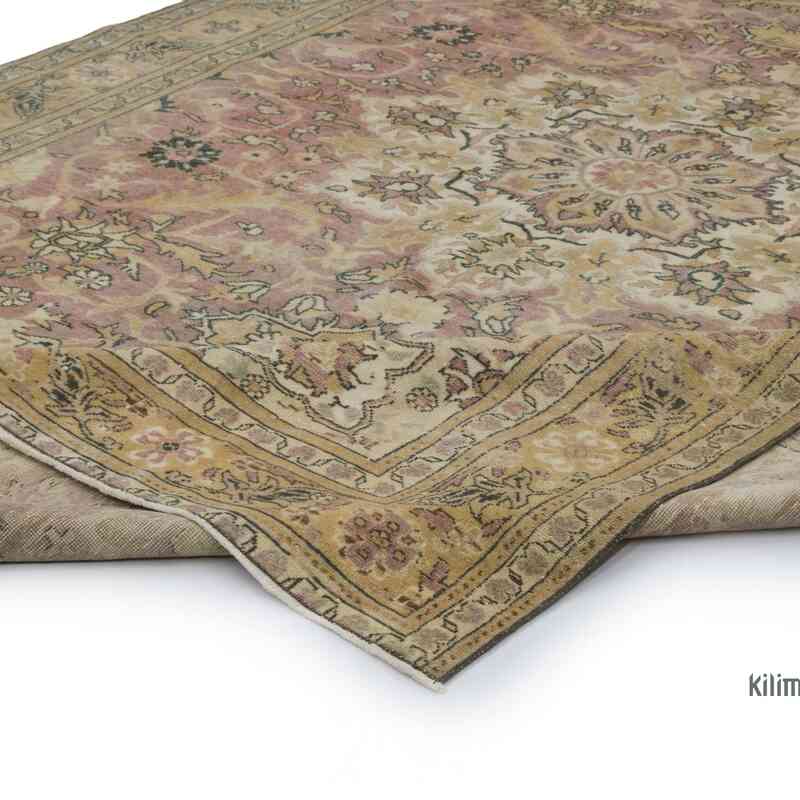 Alfombra Vintage Turca Anudada a Mano - 197 cm x 293 cm - K0066818