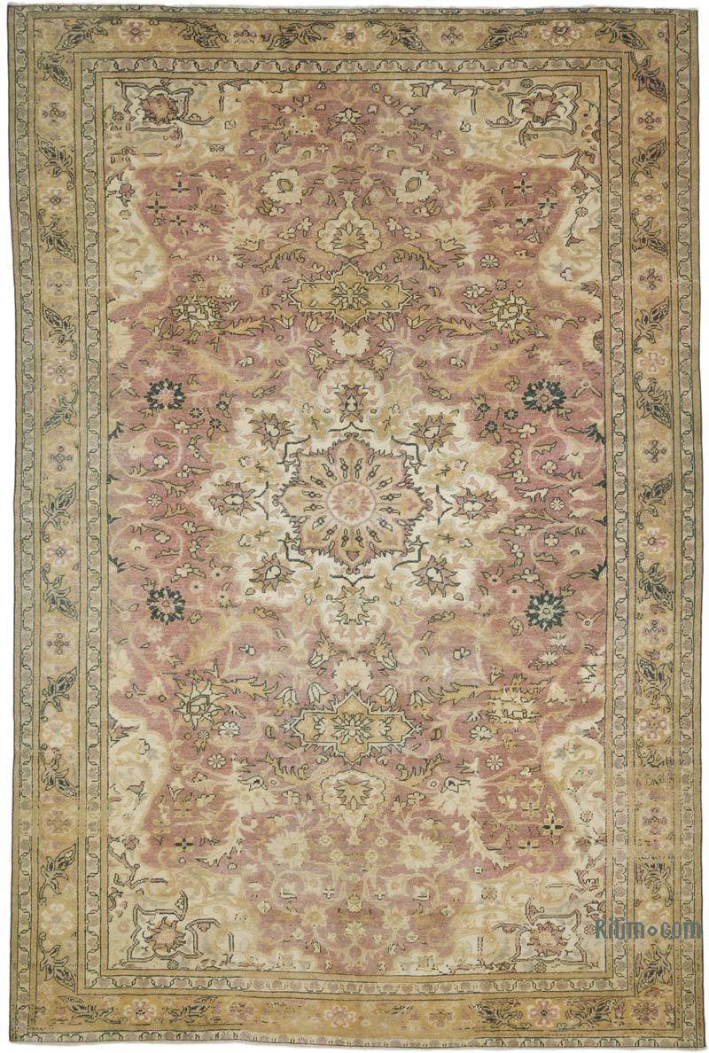 Alfombra Vintage Turca Anudada a Mano - 197 cm x 293 cm - K0066818