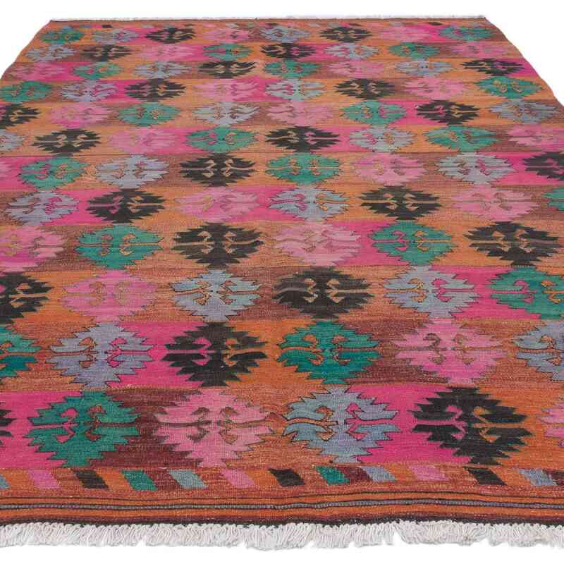 Vintage Manisa Kilim Rug - 6' 6" x 10' 4" (78" x 124") - K0066843