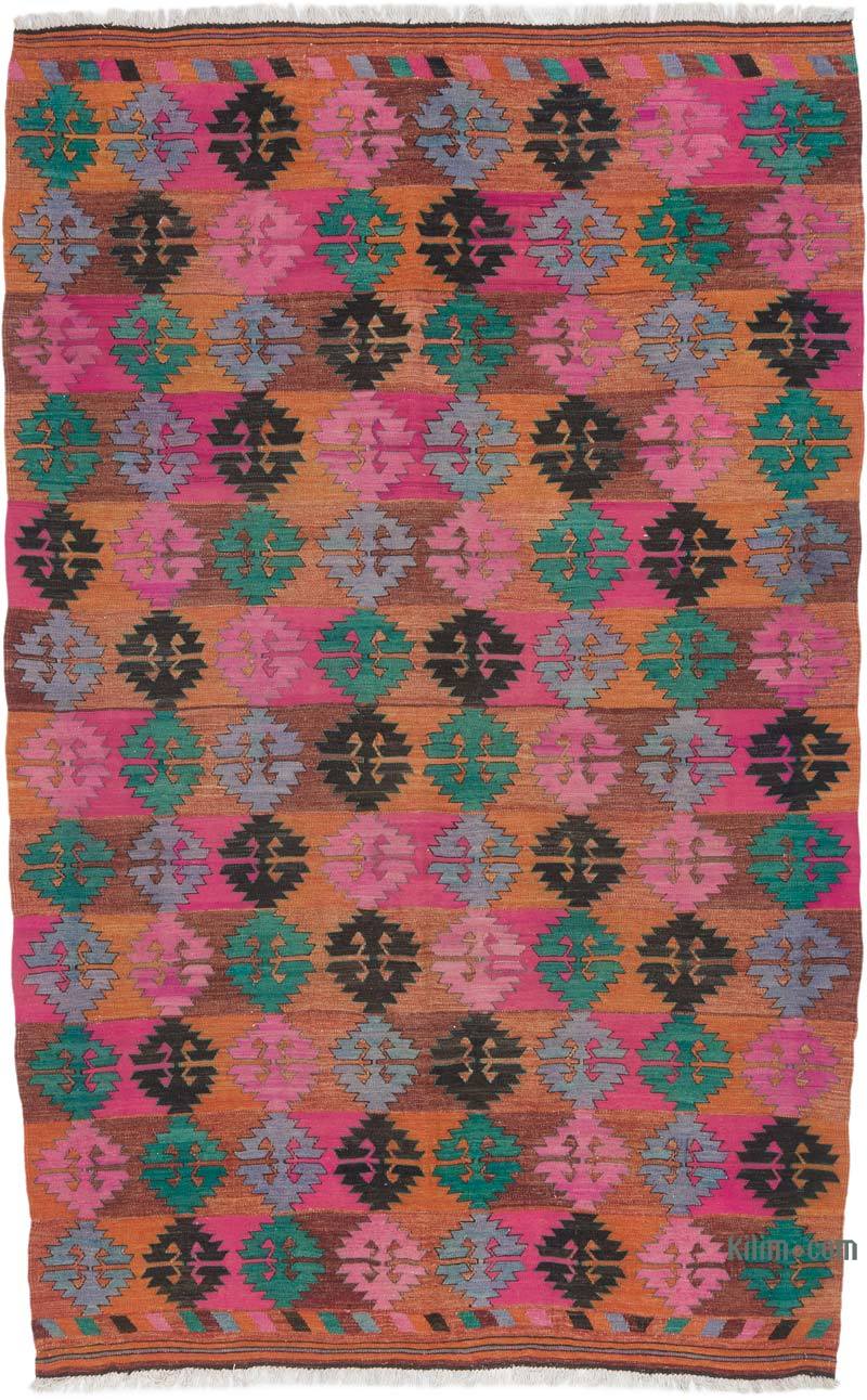 Vintage Manisa Kilim Rug - 6' 6" x 10' 4" (78" x 124") - K0066843