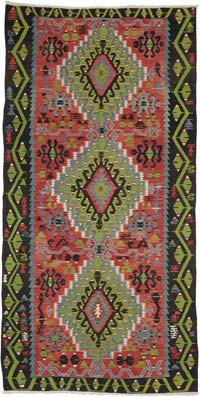 Vintage Esme Kilim Rug - 5' 7" x 10' 11" (67" x 131")