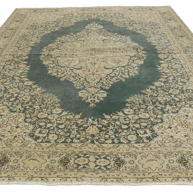 Vintage Hand-Knotted Oriental Rug - 6' 8" x 9' 2" (80" x 110") - K0066904