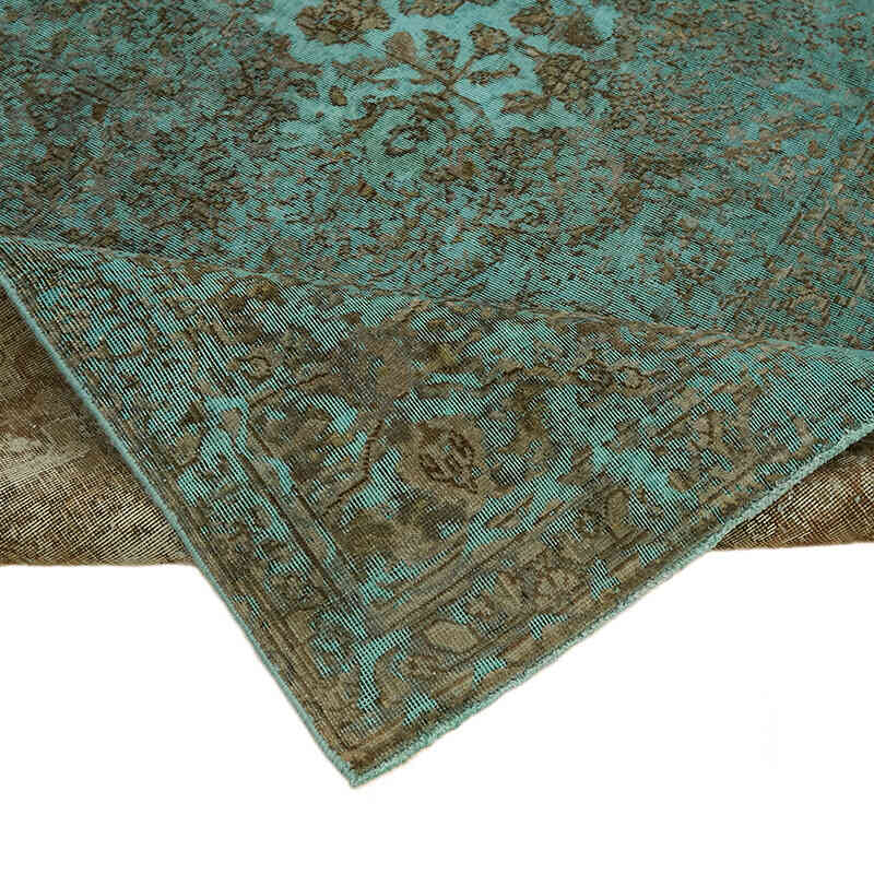 Over-dyed Vintage Hand-Knotted Oriental Rug - 8' 2" x 10' 11" (98" x 131") - K0066929