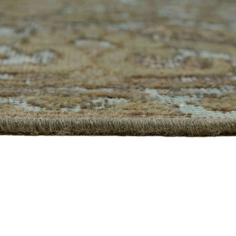 Kahverengi Boyalı El Dokuma Vintage Halı - 257 cm x 357 cm - K0066932