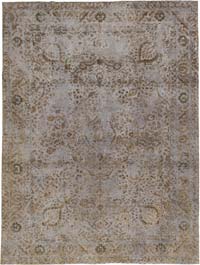 Boyalı El Dokuma Vintage Halı - 250 cm x 333 cm