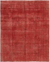 Over-dyed Vintage Hand-Knotted Oriental Rug - 10' 4" x 12' 6" (124" x 150")